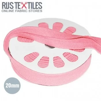 Skråbånd Jersey Laksefarvet 20mm 