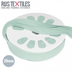 Nastro In Sbieco Jersey Verde Mare 20mm 