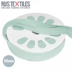 Nastro In Sbieco Jersey Verde Mare 20mm 