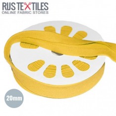 Biais En Jersey Jaune 20mm 