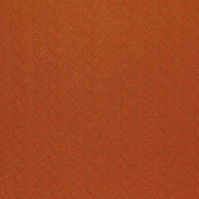 Cable Knit Jacquard Fabric Cognac - (Fashion Fabrics)