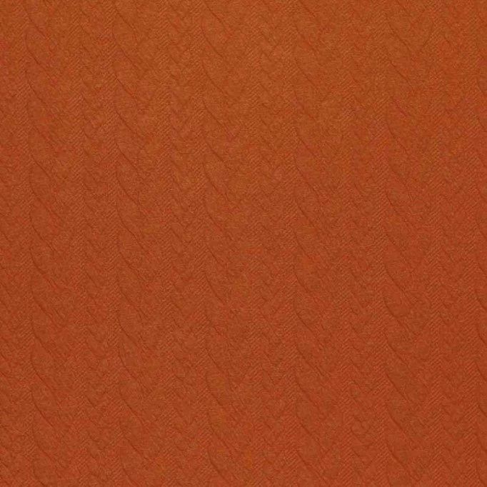 Cable Knit Jacquard Fabric Cognac - (Fashion Fabrics)