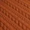 Gebreide Kabel Jacquard Stof Cognac - (Mode Stoffen)