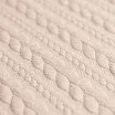 Gebreide Kabel Jacquard Stof Licht Beige - (Mode Stoffen)