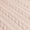 Tessuto In Maglia Motivo a Treccia Beige Chiaro - (Tessuti Moda)