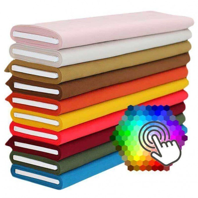 Tissu Canevas 10 Couleurs 6 Mètre Paquet - (Tissu Canevas Coton )