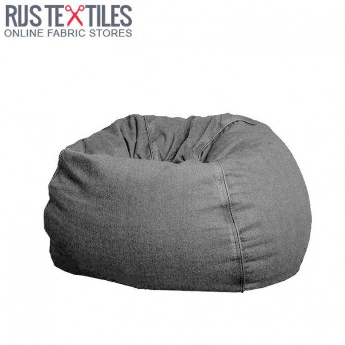 Tissu Jeans Coton 8-OZ Gris Moyen - (Tissu Jeans Coton)