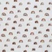 Tissu Double Gaze Impression Numérique - Mini Arc En Ciel Brun Clair | Rijs Textiles Tissu Double Gaze Impression Numérique - Mini Arc En Ciel Brun Clair - (Vente De Tissu Au Mètre)