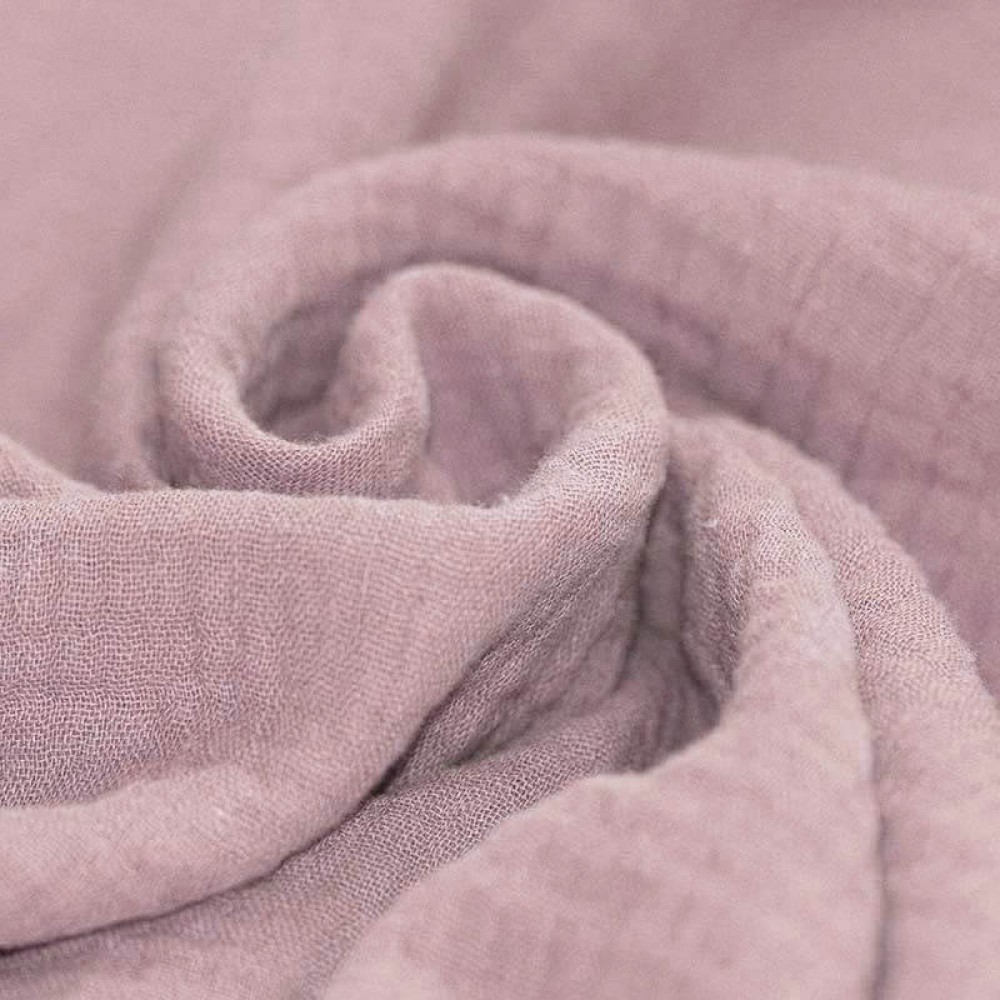 Baby Musselin Stof Gammel Pink