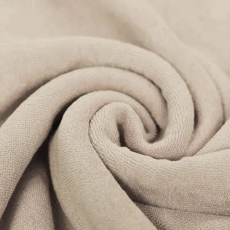Stretch Badstof Licht Beige