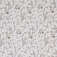 Poplin Katoen Digitale Print - Gedroogde Bloemen Licht Bruin