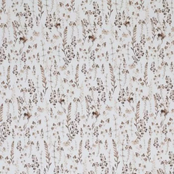 Cotton Poplin Digital Print - Dried Flowers Light Brown Cotton Poplin Digital Print - Dried Flowers Light Brown