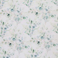 Cotton Poplin Digital Print - Eucalyptus Bouquet