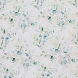 Popeline De Coton Impression Numérique - Bouquet D'eucalyptus