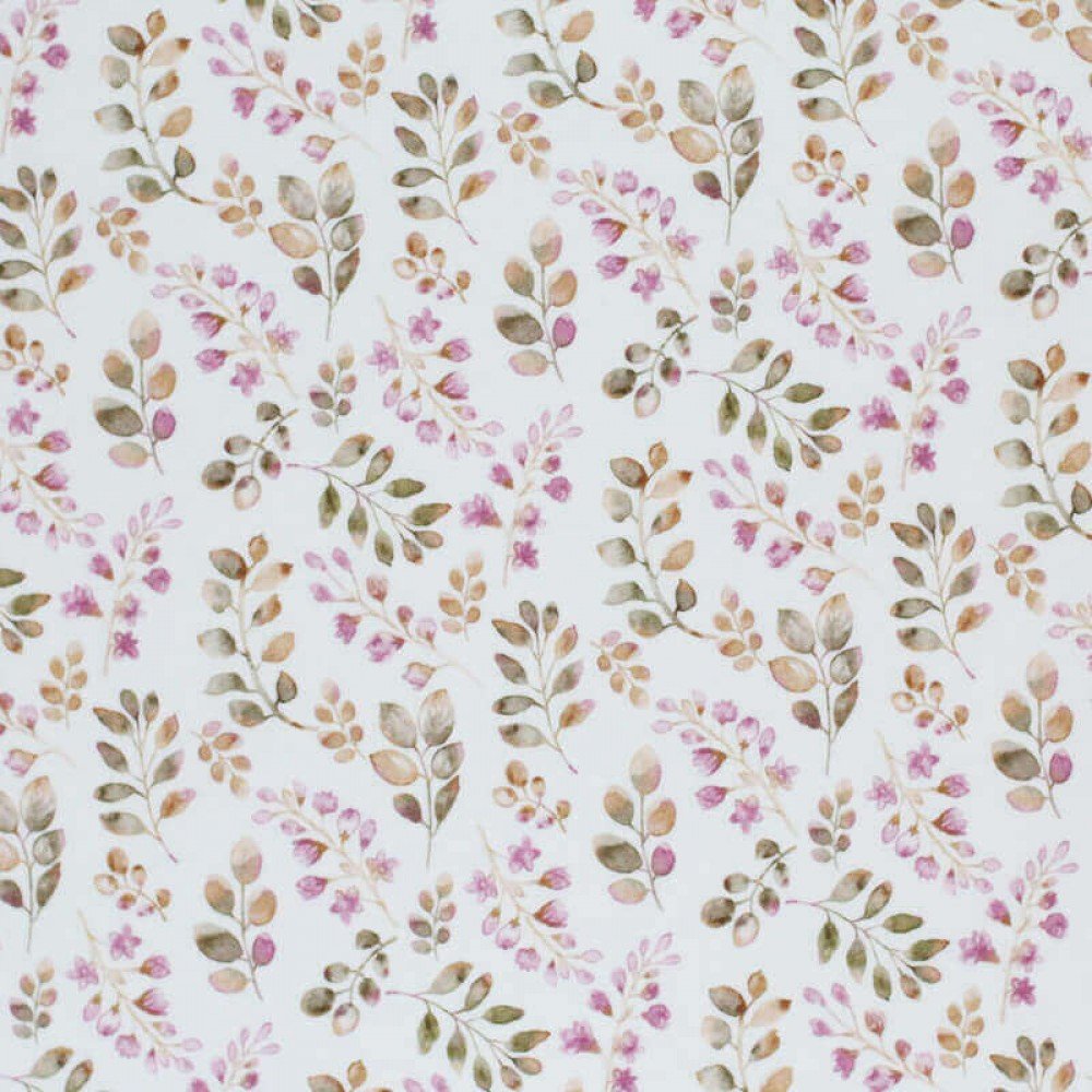 Bomuldjersey Digital Print - Blade Gammel Mauve