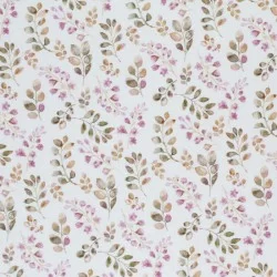 Jersey Di Cotone Stampa Digitale - Fogliame Mauve Antico Jersey Di Cotone Stampa Digitale - Fogliame Mauve Antico