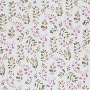 Popeline De Coton Impression Numérique - Feuilles Vieux Mauve Popeline De Coton Impression Numérique - Feuilles Vieux Mauve - (Coton Popeline Imprimé )