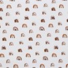 Jersey Cotton Fabric Digital Print - Mini Rainbow Light Brown