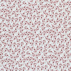Jersey Cotton Fabric Digital Print - Painted Leaves Old Mauve