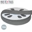 Cordon Plat Ruban En Coton Gris Foncé 12mm - (Cordon (Mercerie))