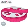 Flachkordel Baumwolle Fuchsia 12mm