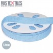 Flat Cotton Cord Light Blue 12mm - (Cord (Haberdashery))