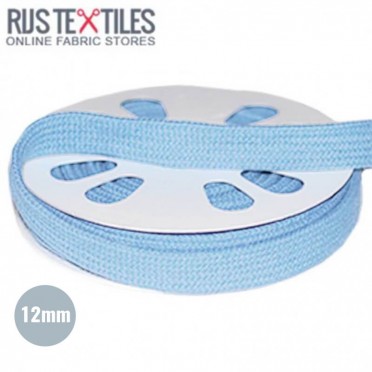 Piatto Corda Di Cotone Blu Chiaro 12mm - (Corda (Merceria))
