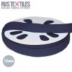 Flat Cotton Cord Navy 12mm - (Cord (Haberdashery))
