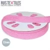 Flachkordel Baumwolle Rosa 12mm