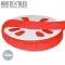 Platte Katoenen Koord Rood 12mm - (Koord (Fournituren))
