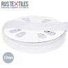 Cordon Plat Ruban En Coton Blanc 12mm