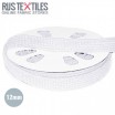 Flat Cotton Cord White 12mm - (Cord (Haberdashery))