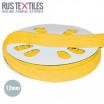 Flat Cotton Cord Yellow 12mm - (Cord (Haberdashery))