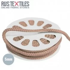 Cotton Cord Beige 5mm (Per Meter)