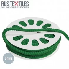 Cotton Cord Grass Green 5mm (Per Meter)
