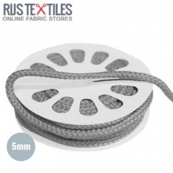 Cordon En Coton Gris Clair 5mm (au Mètre)