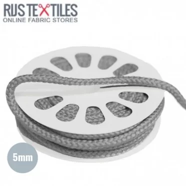 Cordon En Coton Gris Clair 5mm (au Mètre) - (Cordon (Mercerie))