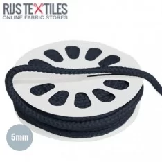Cotton Cord Navy 5mm (Per Meter)
