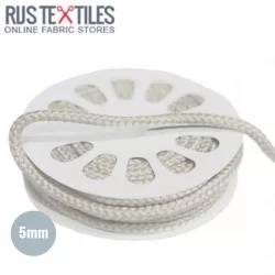 Cotton Cord Ecru 5mm (Per Meter)
