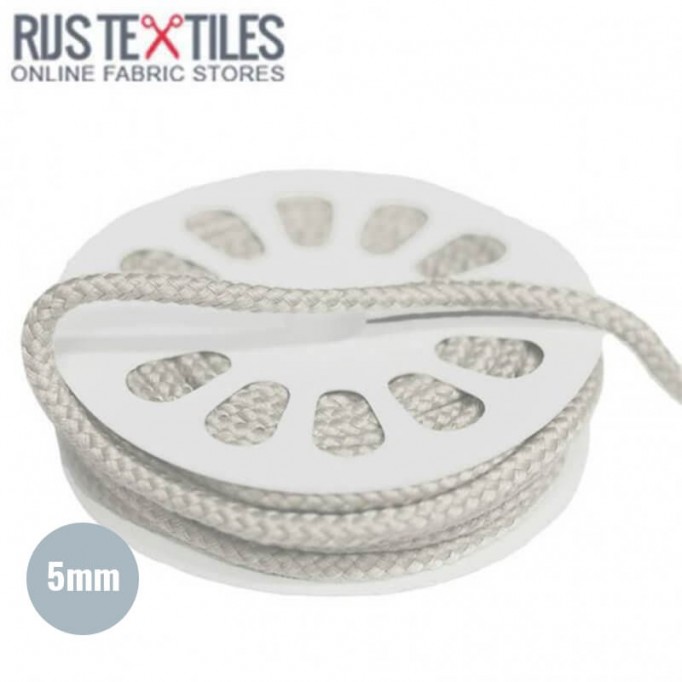 Cotton Cord Ecru 5mm (Per Meter) - (Cord (Haberdashery))
