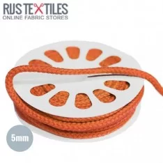 Cotton Cord Orange 5mm (Per Meter)