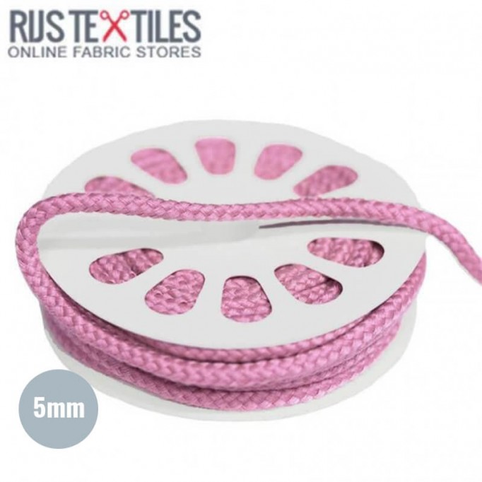 Baumwollkordel Rosa 5mm (Meterware) - (Kordel (Nähzubehör))
