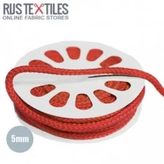 Cotton Cord Red 5mm (Per Meter)