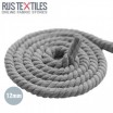 Lina Bawełniany (Sznurek) Jasnoszary 12mm | Rijs Textiles