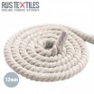 Lina Bawełniany (Sznurek) Ecru 12mm | Rijs Textiles