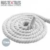 Lina Bawełniany (Sznurek) Biały 12mm | Rijs Textiles
