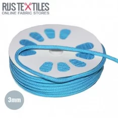 Baumwollkordel Aqua 3mm (Meterware)