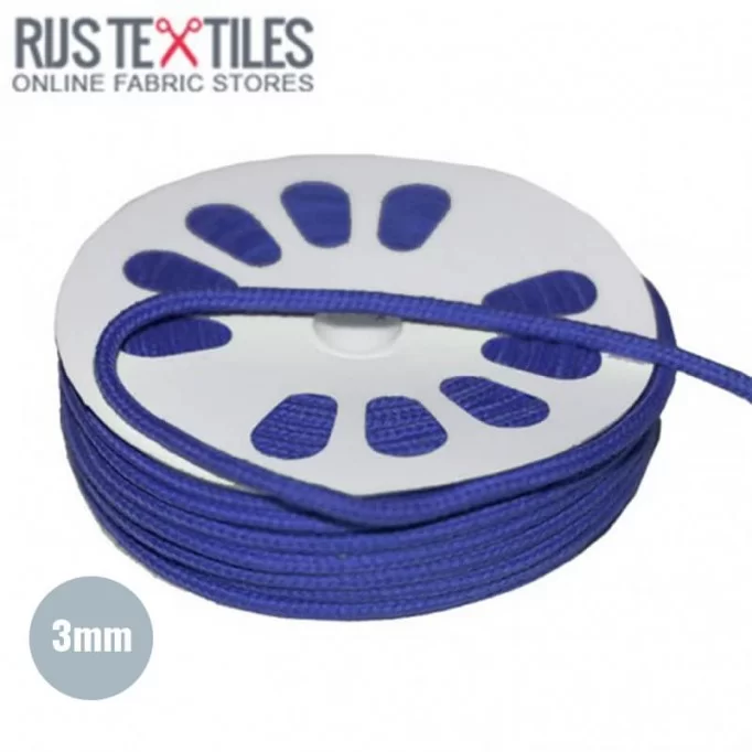 Katoenen Koord Kobalt 3mm (Per Meter) - (Katoenen Koord 3mm)