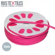 Baumwollkordel Fuchsia 3mm (Meterware)