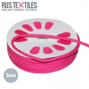 Cordon En Coton Fuchsia 3mm (au Mètre) Cordon En Coton Fuchsia 3mm (au Mètre)